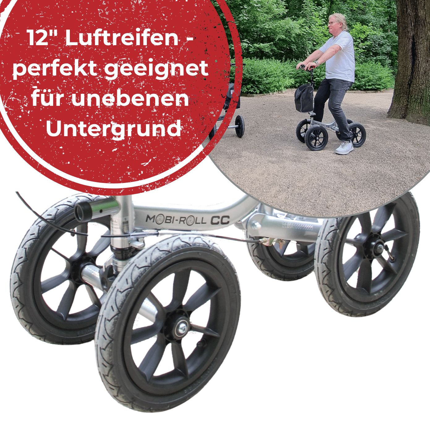 Sitz-/Laufset für MR22 inkl. Montage – Umrüstung zum Laufroller MRW25 CC- mieten!