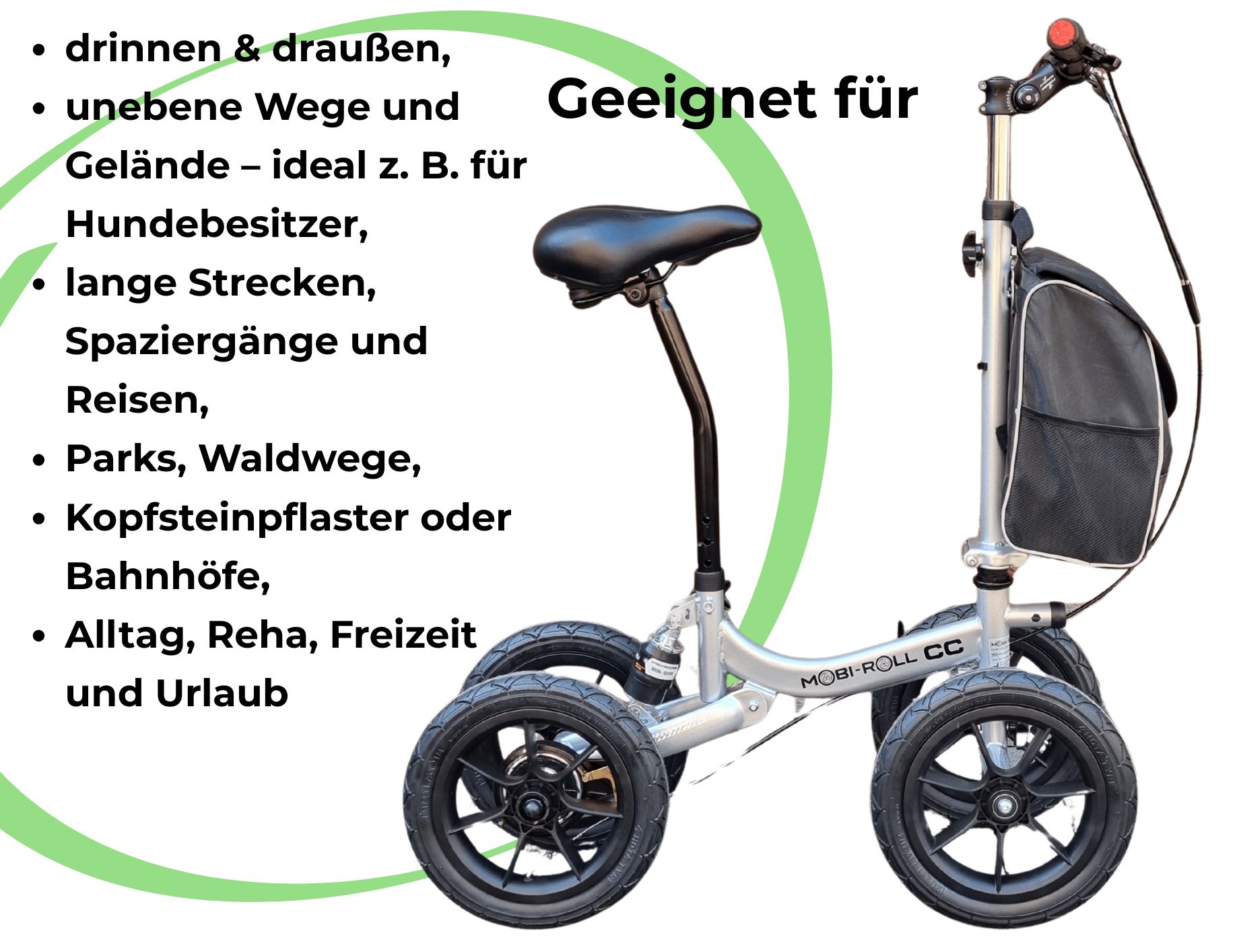 MRW 25 CC – Die neue Generation der Mobilität zwischen Rollator und Rollstuhl- Gehhilfe mit Sitz & Luftreifen - Jetzt kaufen! MRW 25 CC – Die neue Generation der Mobilität zwischen Rollator und Rollstuhl- Gehhilfe mit Sitz & Luftreifen - Jetzt kaufen!