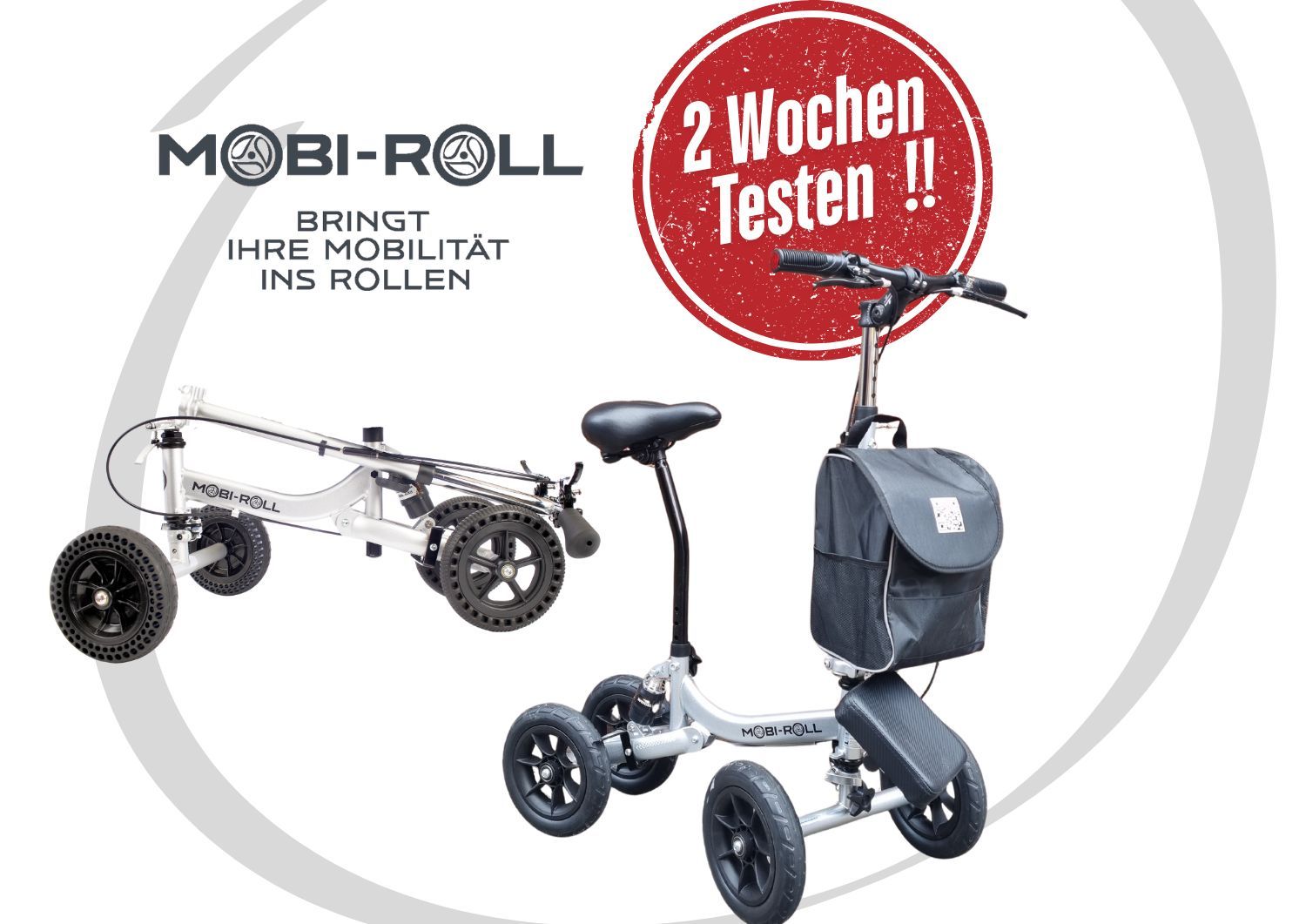 MR S 25 Mobi-Roll | Sitzroller für Erwachsene & Senioren nach OP - 2 Wochen TESTEN vor dem Kauf !